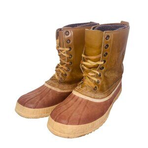 Sorel Vintage Premium Kaufman Leather Duck Boot Waterproof Insulated 10 Hunting